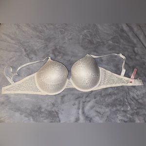 White cheetah print PINK Victoria’s Secret push up bra